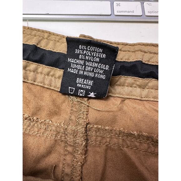 Vintage Prana Cargo Pants Mens Sz M Brown Adjustable Waist 30" Inseam - Picture 5 of 5